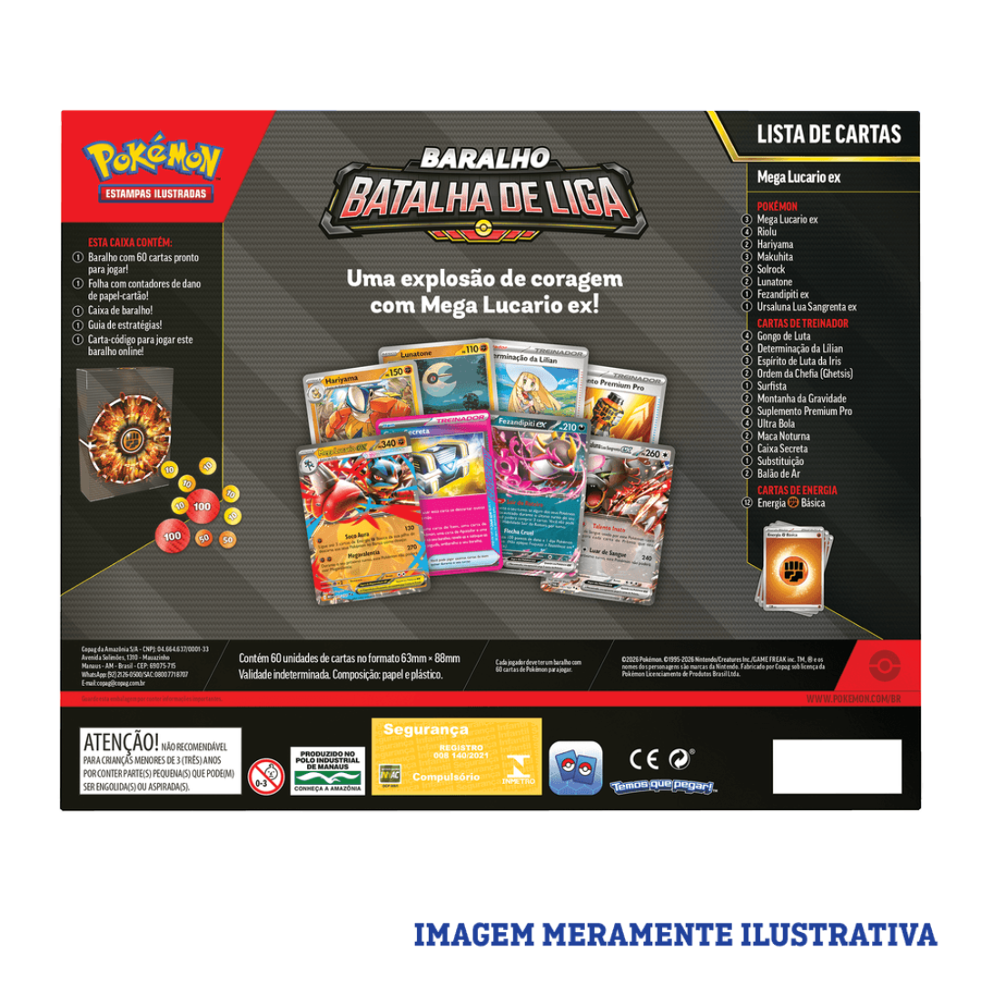 Baralho Batalha de Liga Mega Lucário EX - Imagem 2