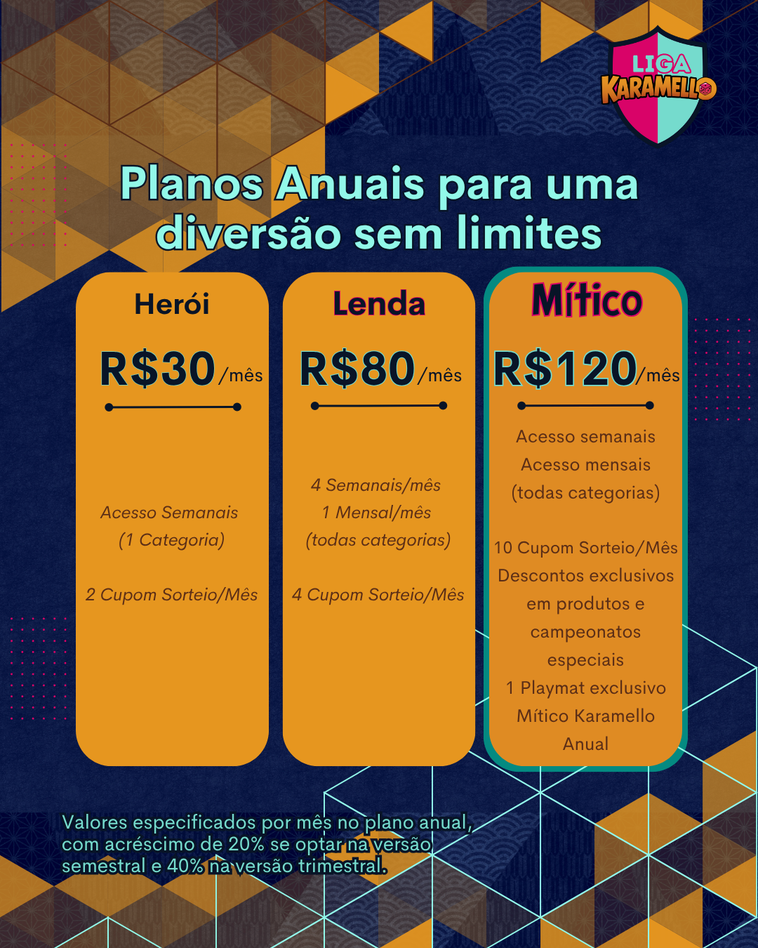 Plano Liga Karamello